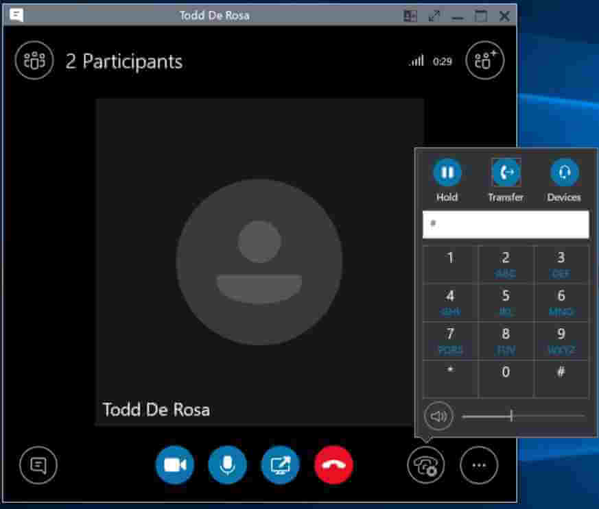 skype for business group call
